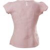 MINC Petite Pintuck Yoke Girls Short Top in Lilac Linen