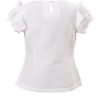 MINC Petite Snowflake Girls Embroidered Top in White Linen Cotton