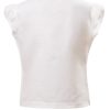 MINC Petite Starlight Girls Top in White Linen Cotton