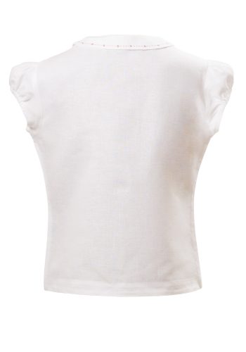 MINC Petite Starlight Girls Top in White Linen Cotton