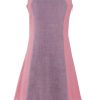 MINC Petite Sugar Plum Girls Short Dress in Purple Khadi Cotton