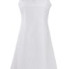 MINC Petite Summer Love Girls Short Dress in White Cotton Linen