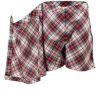MINC Petite Tartan Girls Short Skorts in Red, White and Blue Cotton Checks