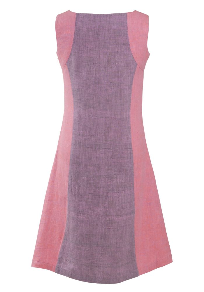MINC Petite ecofashion Sugar Plum Girls Short Dress in Purple Khadi Cotton