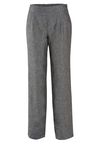 MINC Pleated Linen Trousers in Frost Grey
