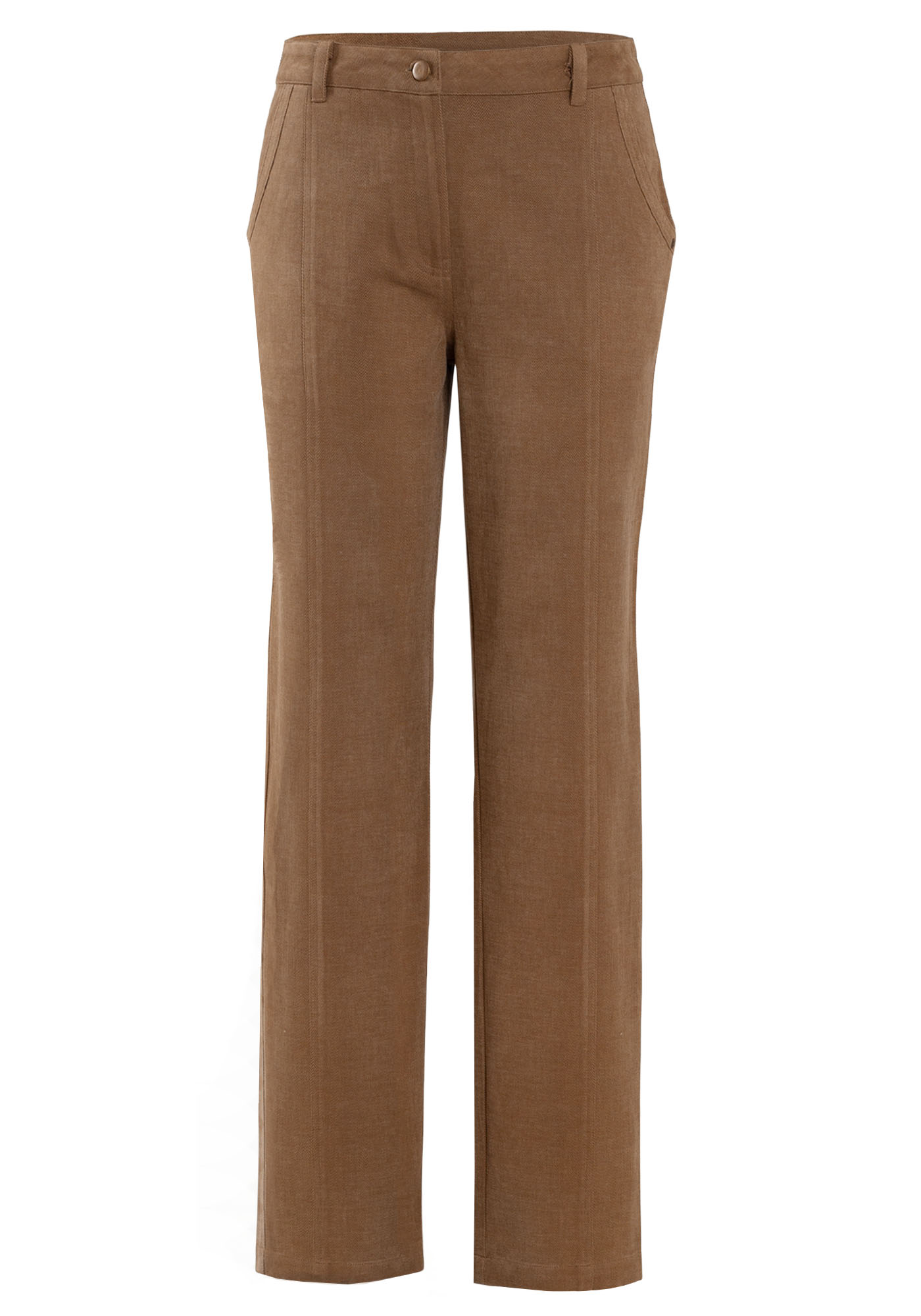 MINC ecofashion Cargo Style Brushed Cotton Twill Trousers in Khaki