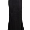 MINC ecofashion Maxi Skirt with Asymmetric Detail in Black Silk
