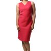 MINC Pamela Short Dress In Fuchsia Linen