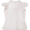 MINC Petite Embroidered Girls Top in White Cotton Linen