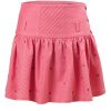 MINC Petite Embroidered Polka Dot Girls Skirt in Pink Linen