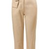 MINC Petite Girls Capris in Beige Cotton Twill