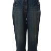 MINC Petite Girls Capris in Dark Blue Denim