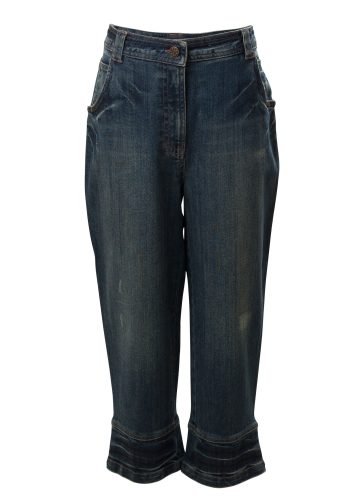 MINC Petite Girls Capris in Dark Blue Denim