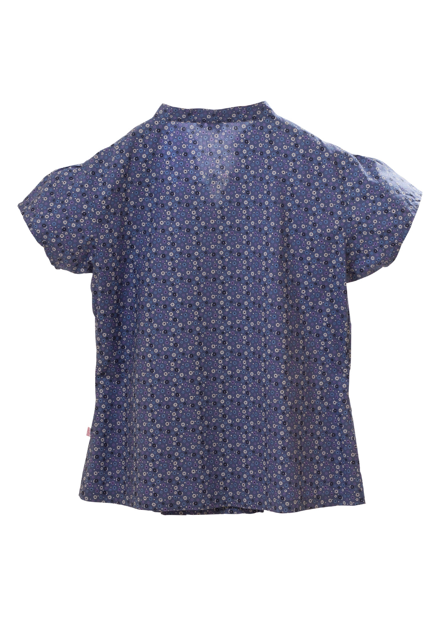 MINC Petite Girls Shirt in Blue Floral Printed Cotton