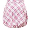 MINC Petite Kids Bubble Skirt in White, Pink and Blue Checks Cotton