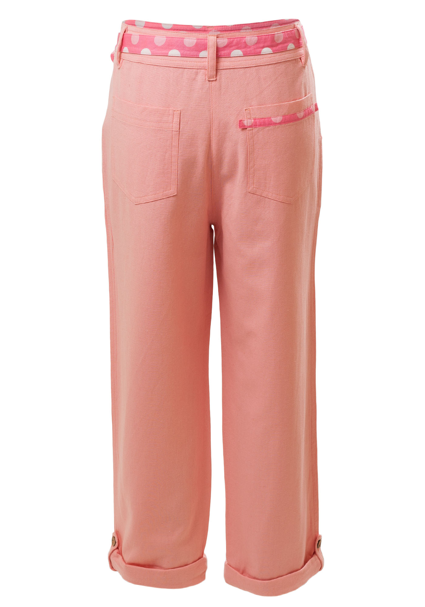 MINC Petite Kids Sunset Girls Capris in Berry Pink Linen