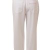 MINC Petite Pink Ice Girls Capris in White Cotton Twill