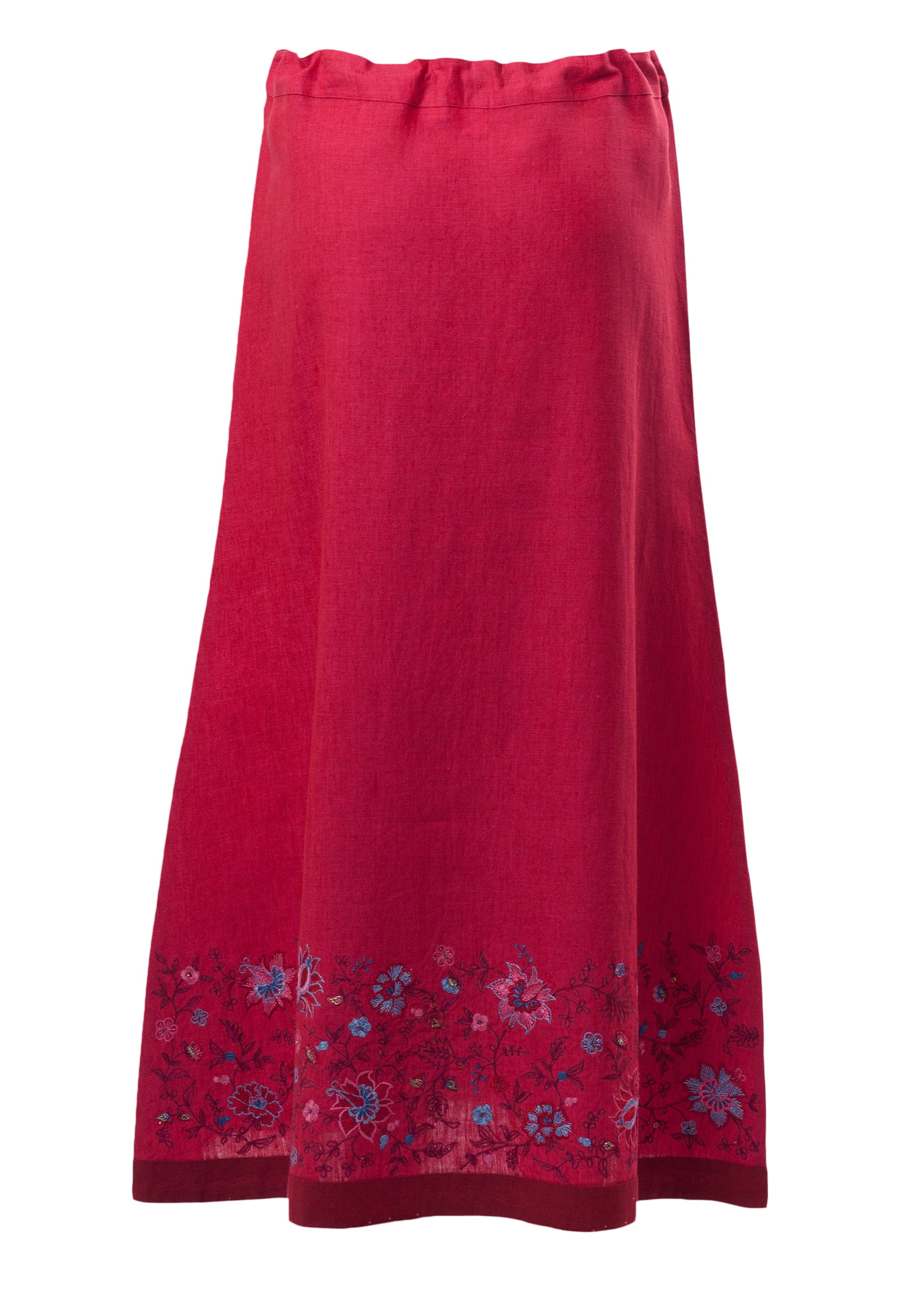 MINC Petite Raspberry Sorbet Girls Skirt in Fuchsia Linen