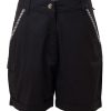 MINC Petite Sober Safari Girls Roll Back Cuff Shorts in Phantom Black Cotton