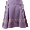MINC Petite Spring Embroidered Girls Short Skirt in Purple Khadi Cotton