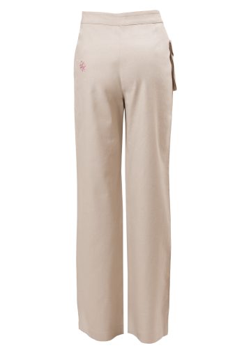 MINC Petite Sweet Pea Girls Trousers in Off-White Cotton Linen