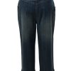 MINC Petite Thunderbolt Girls Capris in Dark Blue Denim