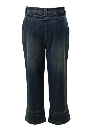 MINC Petite Thunderbolt Girls Capris in Dark Blue Denim