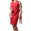 MINC Womens Wear Pamela Short Dress In Fuchsia Linen