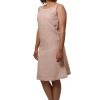MINC ecofashion Pleated Short Dress in Dune Beige Linen