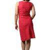 MINC ecofriendly couture Pamela Short Dress In Fuchsia Linen