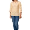 MINC Embroidered Short Top in Sunshine Yellow Khadi
