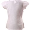 MINC Petite Floral Embroidered Girls Short Top in White Cotton Linen