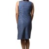 MINC Street Wear Linen Dress in Blueberry Blue
