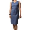 MINC Street Wear Linen Short Dress in Blueberry Blue