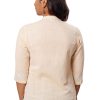 MINC Womens Couture Stella Khadi Cotton Top in Sunshine Yellow