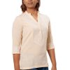 MINC Womens Wear Stella Khadi Cotton Top in Sunshine Yellow