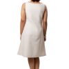 MINC eco fashion Elegant Beige Cowl Neck Dress in Linen