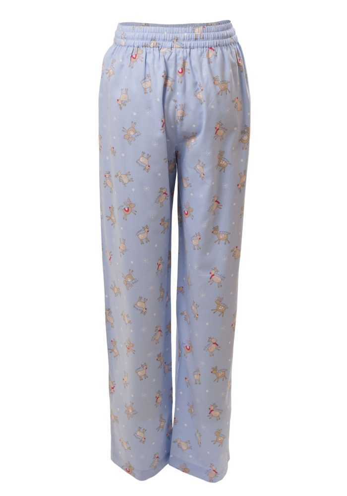MINC Petite Girls Sleepwear Pajamas in Printed Blue Cotton