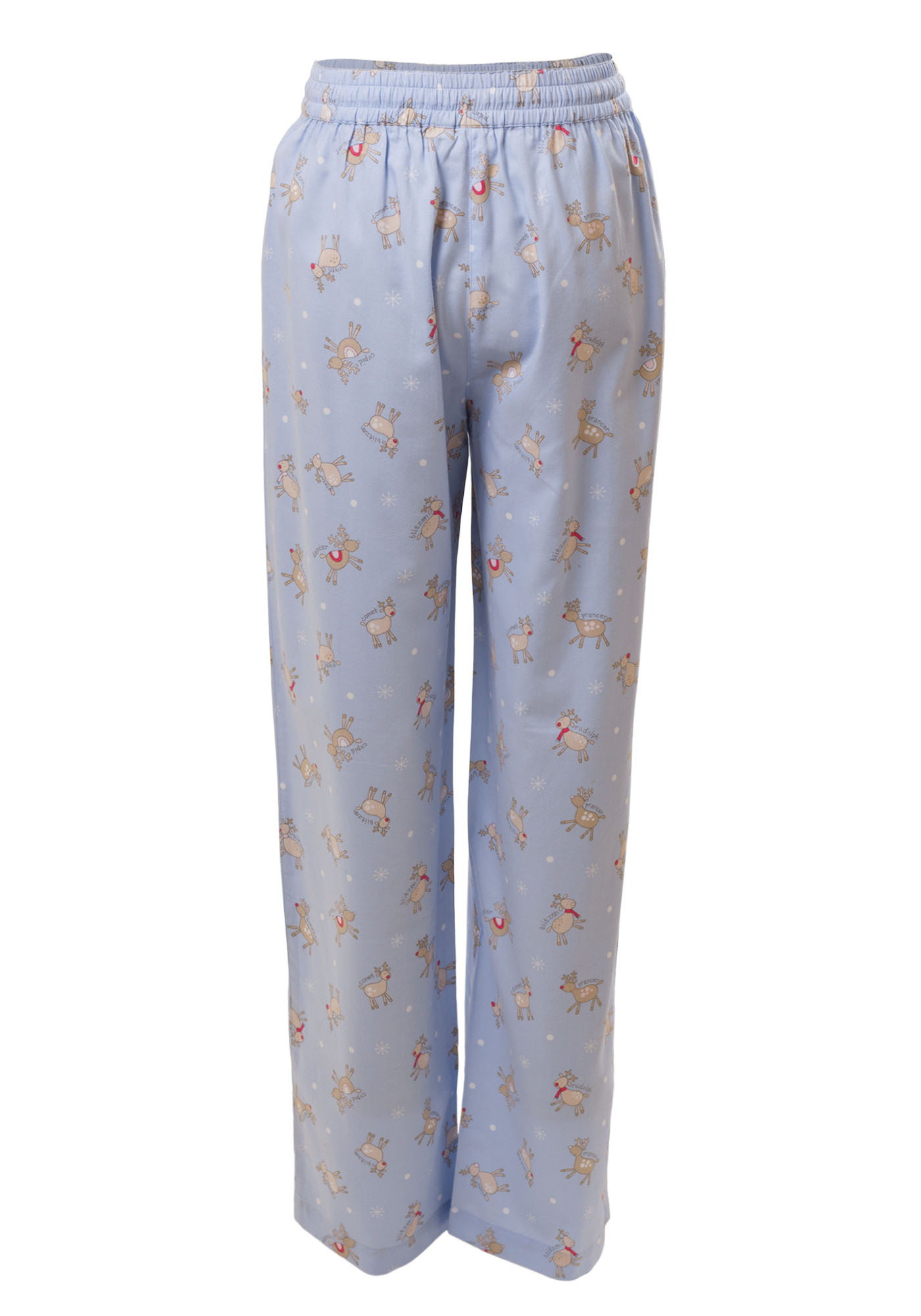 MINC Petite Girls Sleepwear Pajamas in Printed Blue Cotton