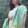 MINC Eco Fashion Spring Garden Hand Embroidered Khadi Cotton Scarf