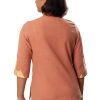 MINC womens couture Patterned Tunic in Orange Khadi Cotton